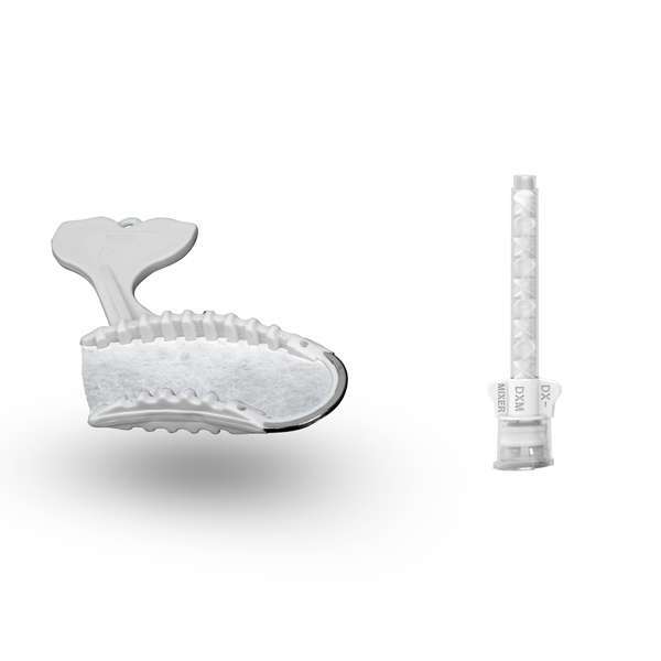 DIBT 35 Posterior Side Stainless-Steel Bite Trays & 48 Heavy Body Mixing Tips