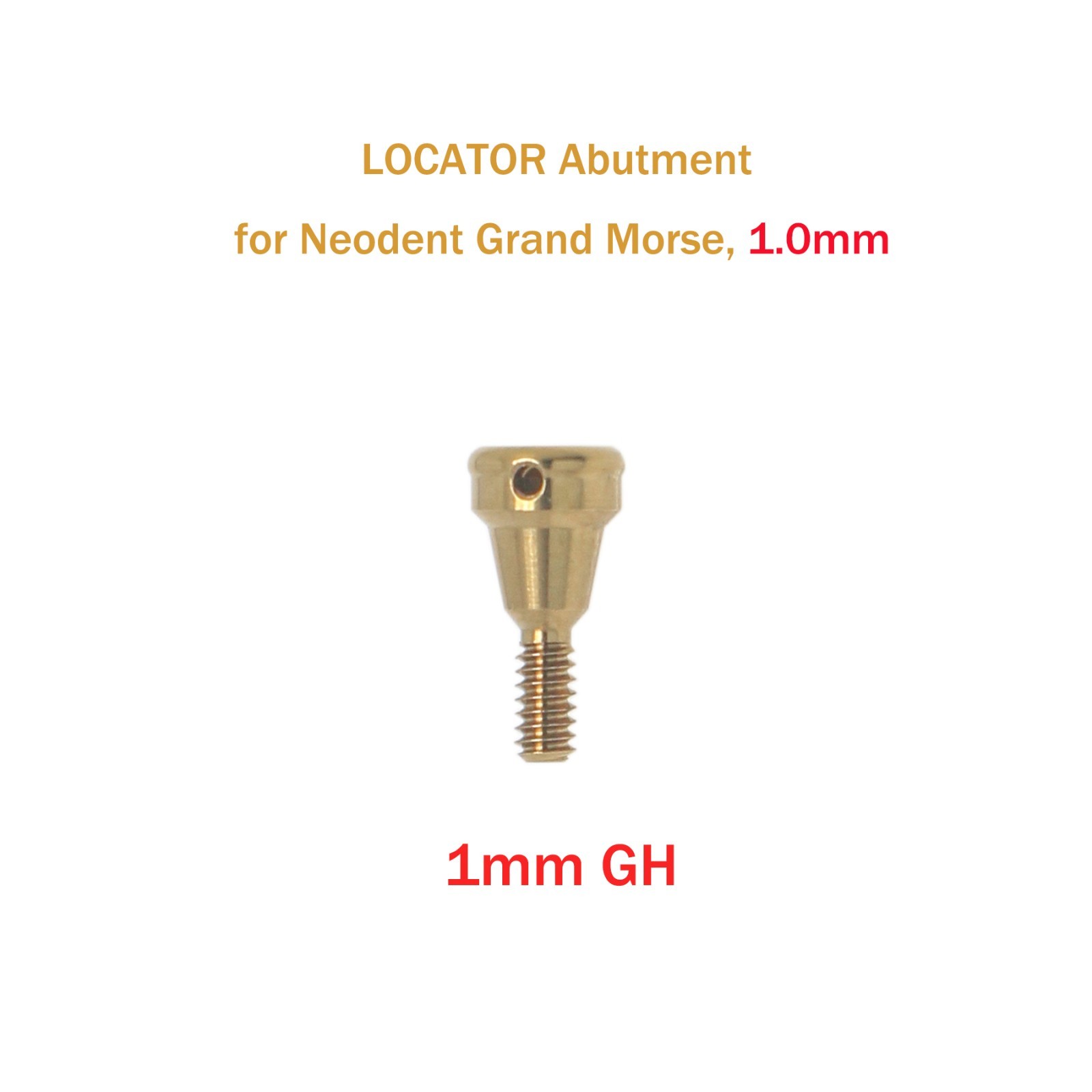 Overdenture LOCATOR Abutment Removable Anchor for NEODENT GRAND MORSE GM 1-6mmGH