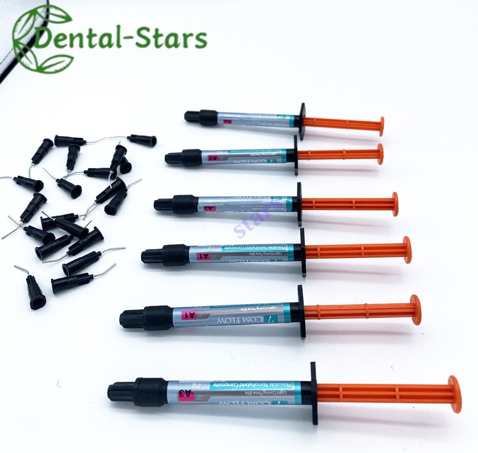 Dental Flowable Light Cure Flow Composite Resin Restorative A2/A3 Shade 2g