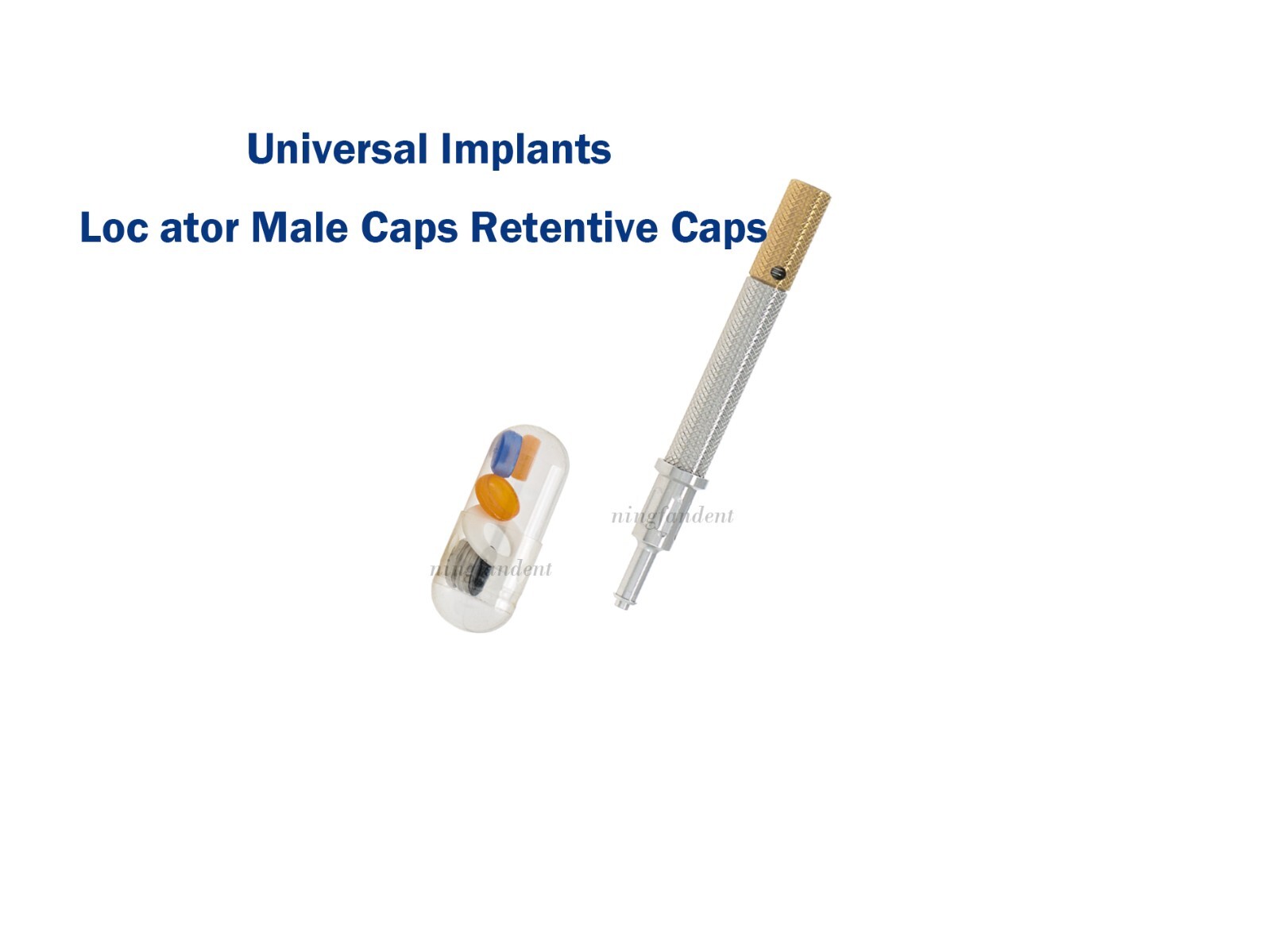 US Universal Dental Attachment Retentive Caps Insertion Extraction Tool