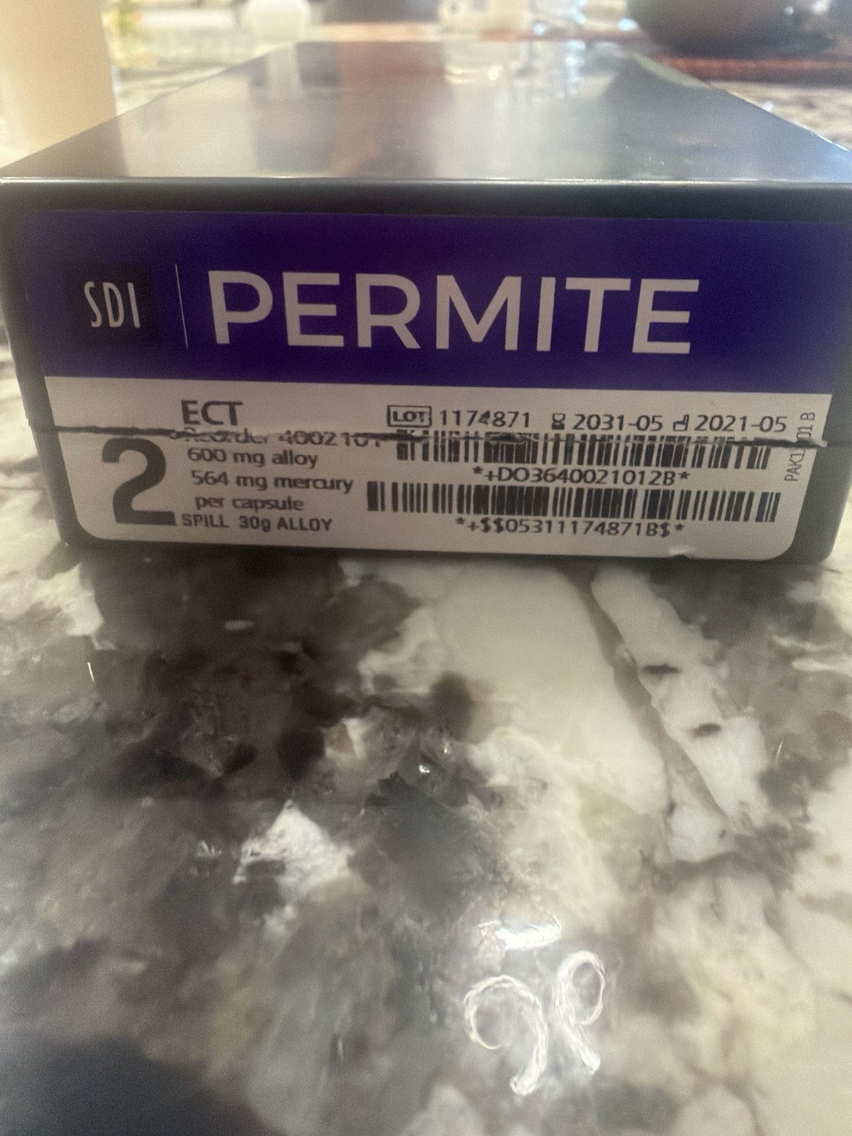 SDI Permite 2 Spill Extended Carving TimeAlloyAmalgam Capules 600mg 50/Pk