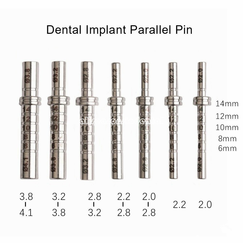 Dental Stainless Steel Implant Parallel Pin Depth Gauge Guide Rod Surgical Tool