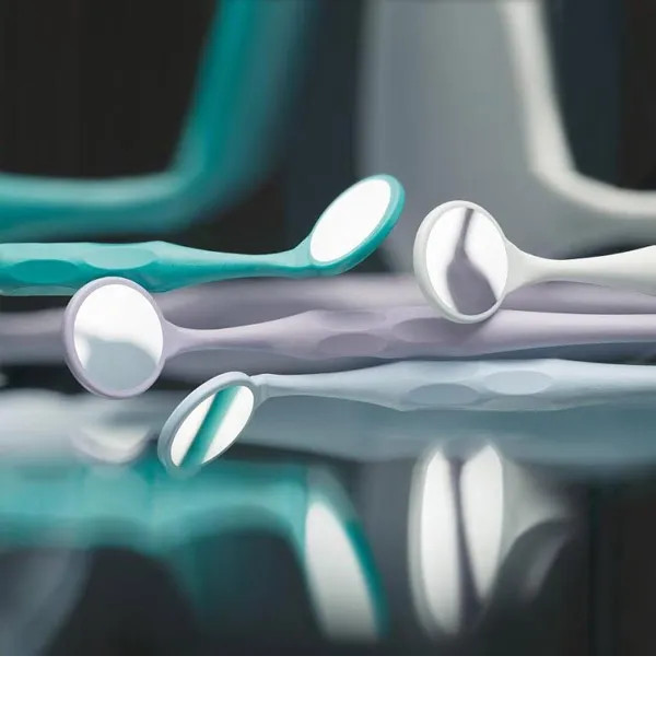 HAHNENKRATT Relax FS Rhodium 5 Plane 24 mm Dental Mirrors Pack of 10 (Free Ship)