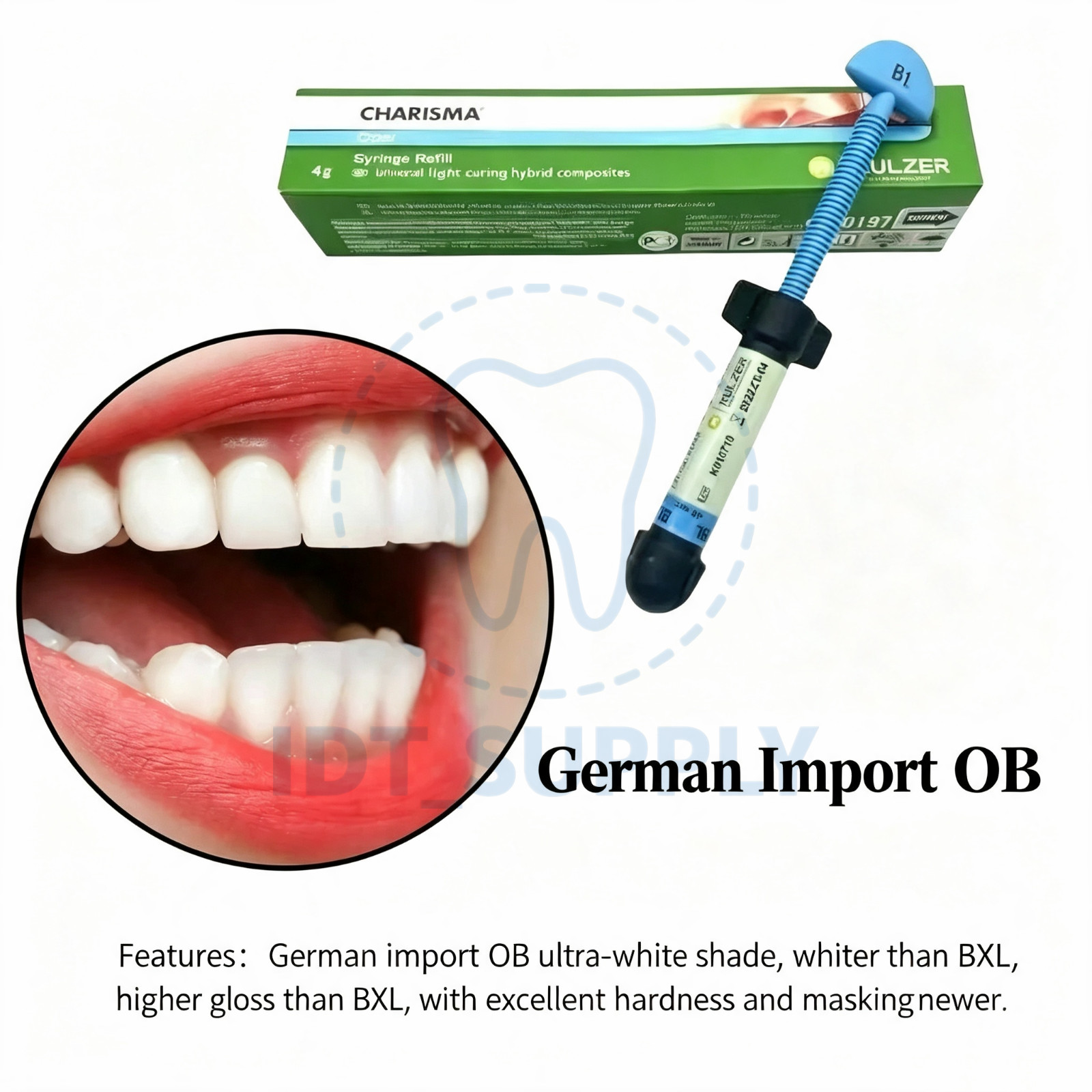 KULZER Charisma Diamond Light Cure Composite Resin BL BXL OB Super White