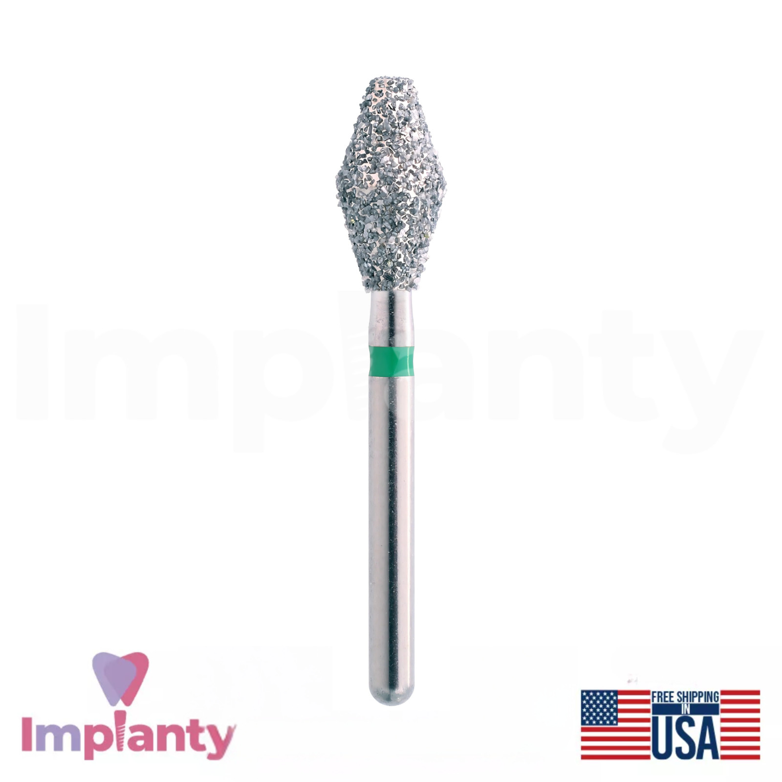 MDT Dental Barrel 039 FG Diamond Burs Material Removal Shaping Flat Surfaces