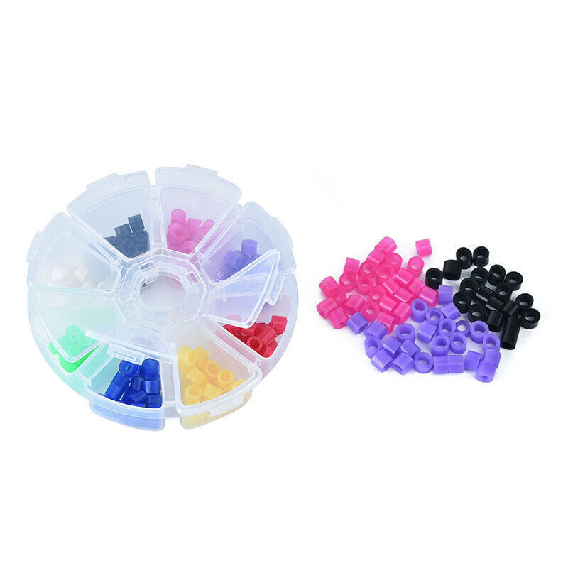 5 Box Dental Hygienist Autoclavable Silicone Rubber 8 Colors Mixed Assorted Ring