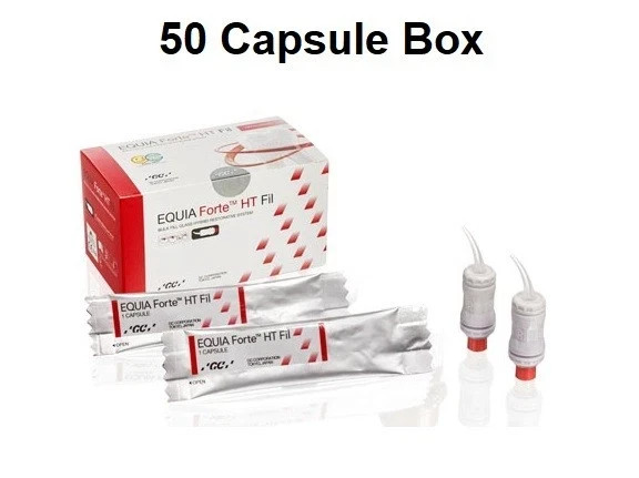 GC JAPAN EQUIA Forte HT Fil BULKFILL Glass Hybrid Dental Restorative Capsules