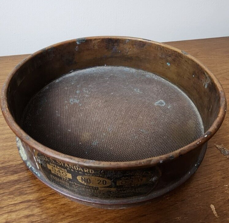 Fisher Scientific U.S. Standard 8″ Copper Testing Sieve 1.70mm 2″ Depth No. 20