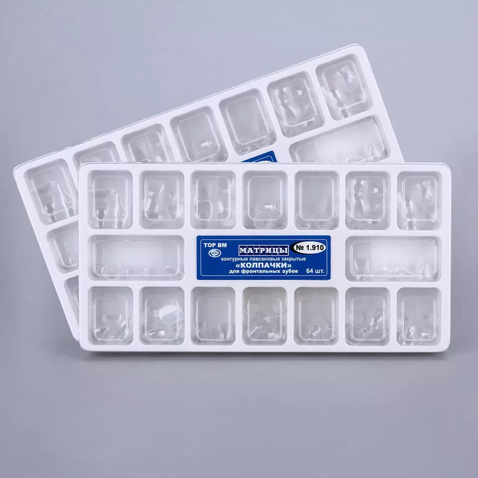 64 Pcs/Set TOR 1.910 Transparent Dental Adult Crown Anterior Matrices Matrix New