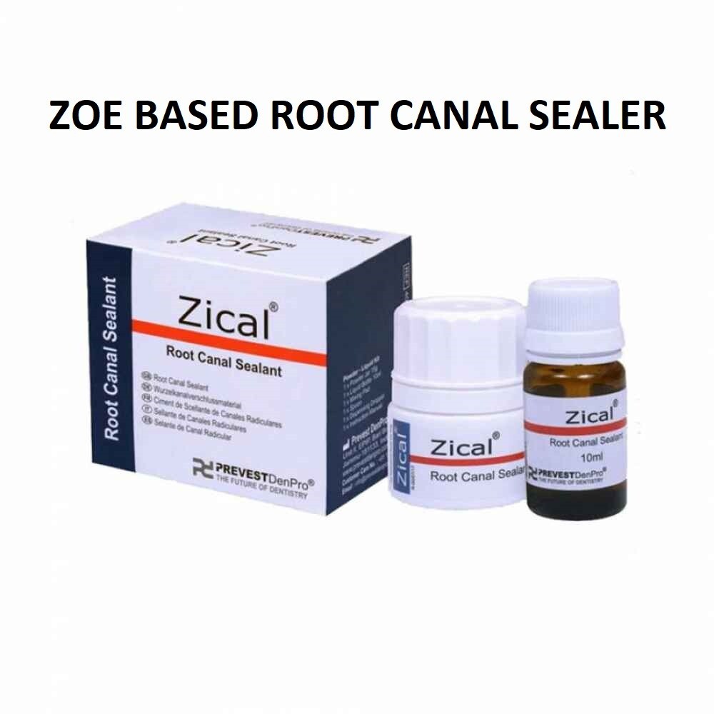 Dental ZICAL Resin & ZOE Based RCT Sealer Pack – Powder 15gm Liquid 10ml
