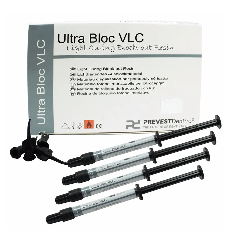 Prevest Ultra Bloc VLC Light Cure Resin Based Block-Out 4 x Syr 1.2ml [Free Ship