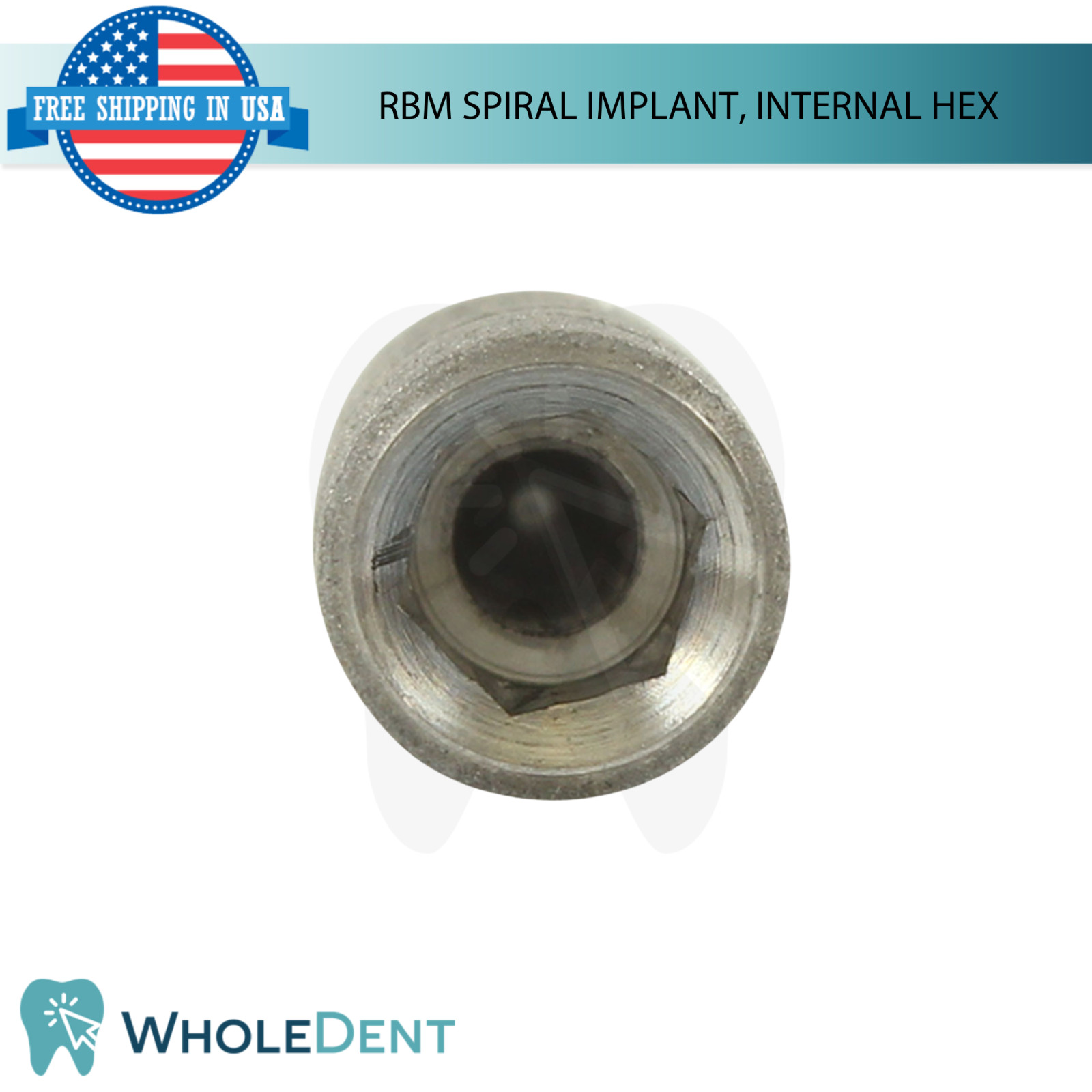 Dental RBM Spiral Fixture Int Hex 2.42mm Slim 2.0mm System Titanium Stability