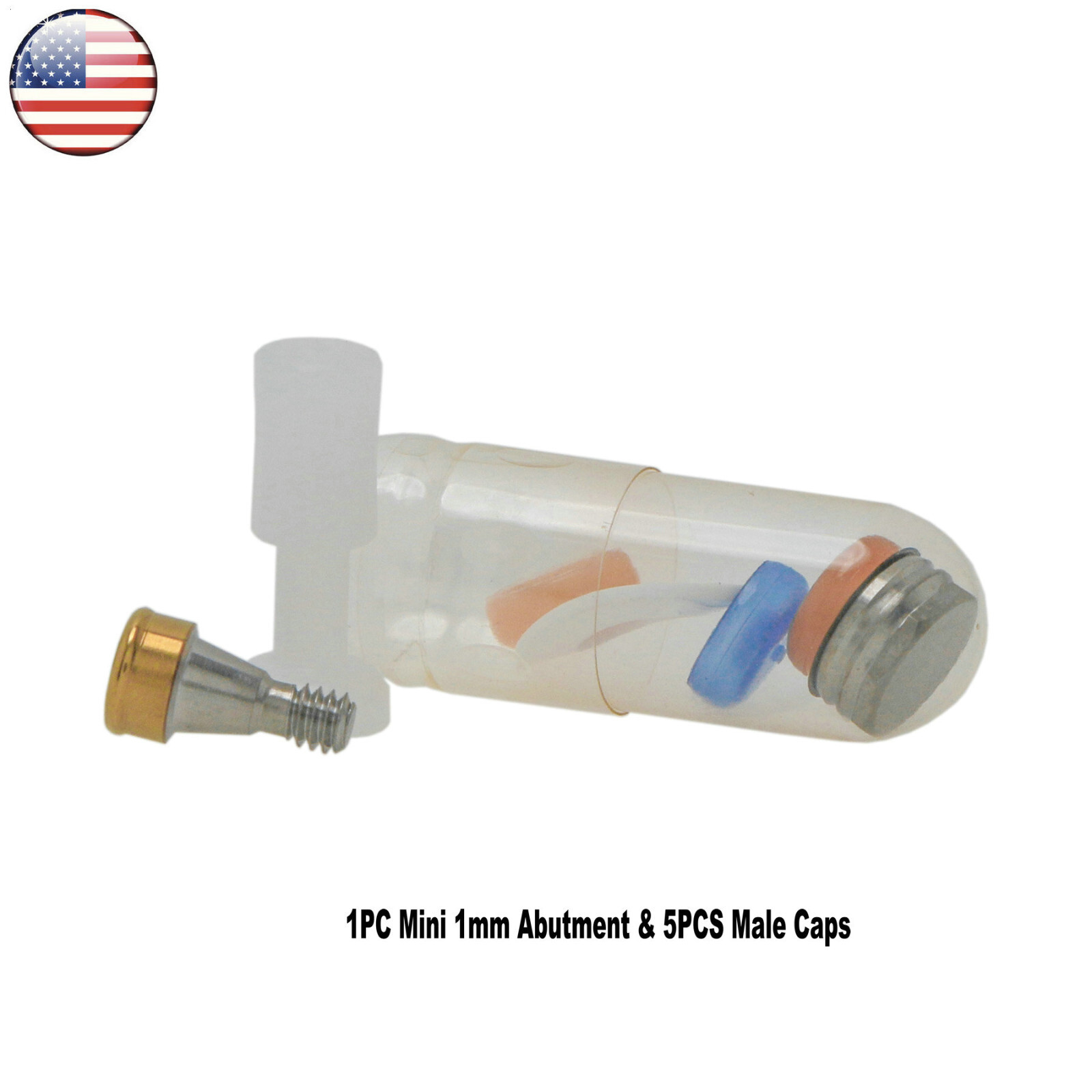 Implant Mini 1mm Abutment Locat0r Retention Cap Fits HIOSSEN ET III SA Fixture