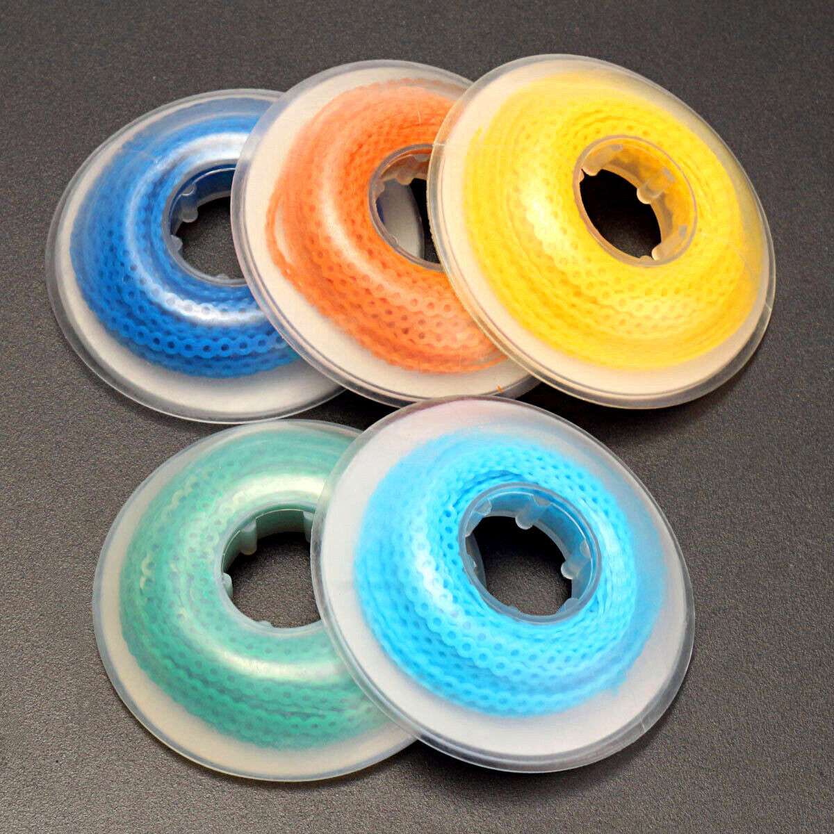 O&S Dental TopChain Latex Free Elastic Chain 15′ per Spool All Colors & Size-USA