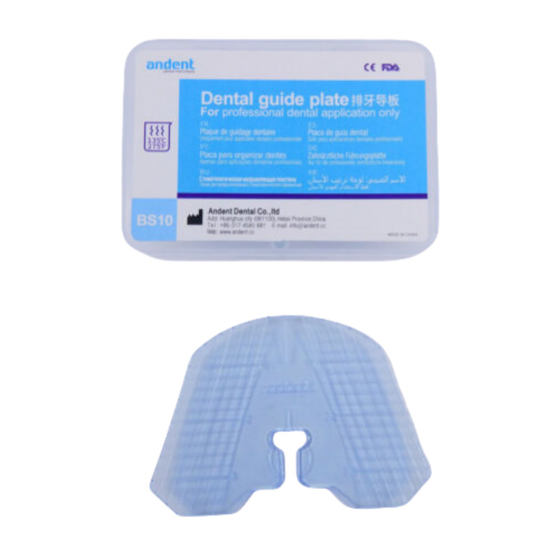 2 pieces Dental Guide Template Plate Denture False Teeth Arrangement
