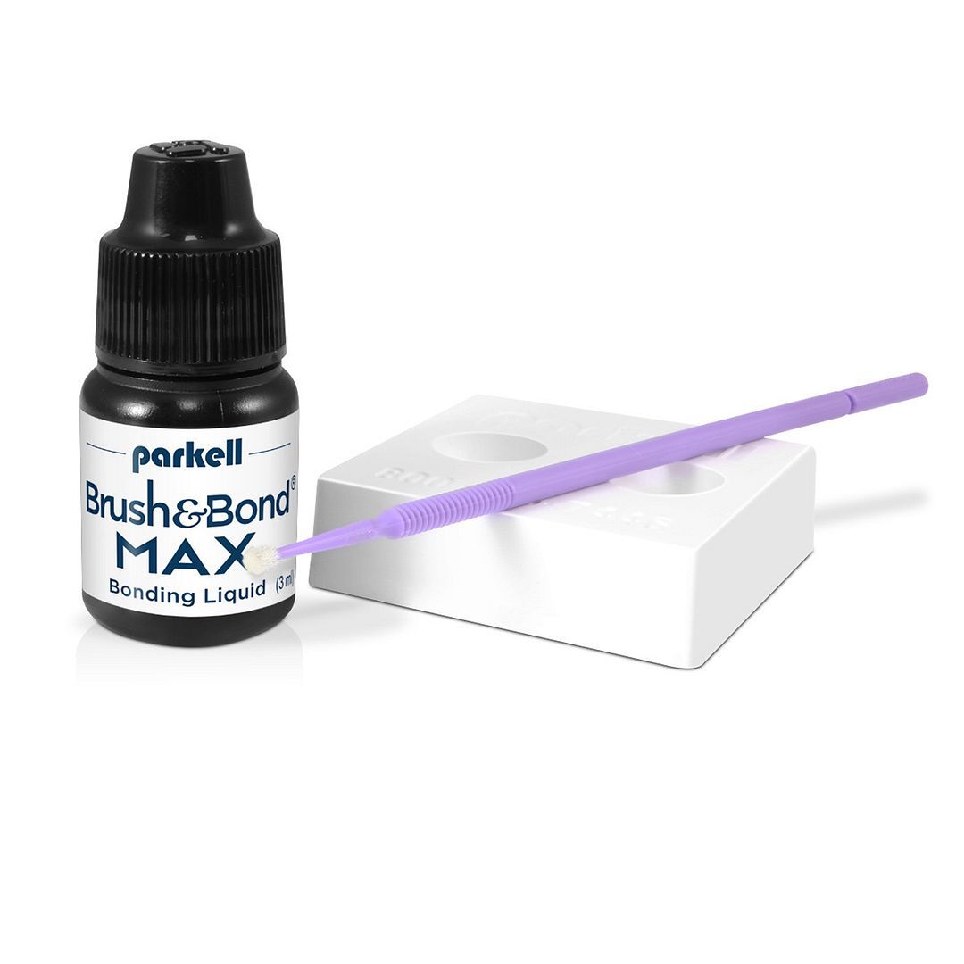 Parkell Brush & Bond Max Kit, 1x3ml Bottle Bonding Liquid,100Brushes,Mixing Well