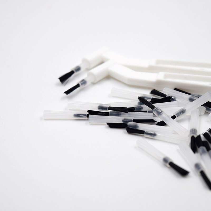 500 Pcs Dental Composite Micro Brush Applicator Tips + 5 Pcs Cleaning Handle Use
