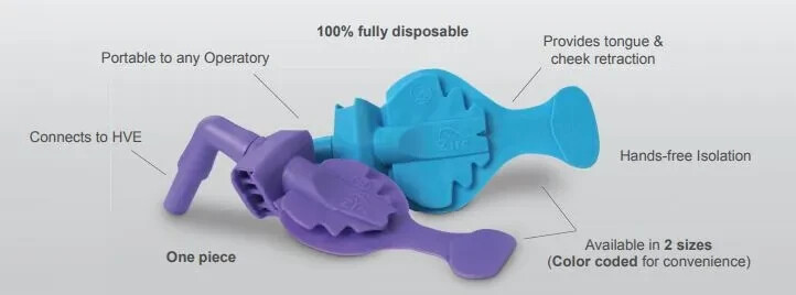 Mr Thirsty One Step (Retractor Cum Suction)(Bite block+Tongue retractor+Suction)