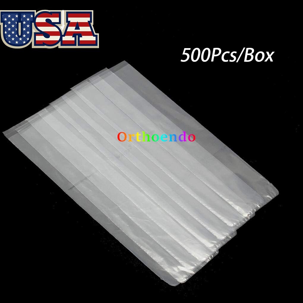 500Pcs/Box Dental X-Ray Sensor Covers Disposable Sensor Sleeves 4.2/4.5x20cm USA