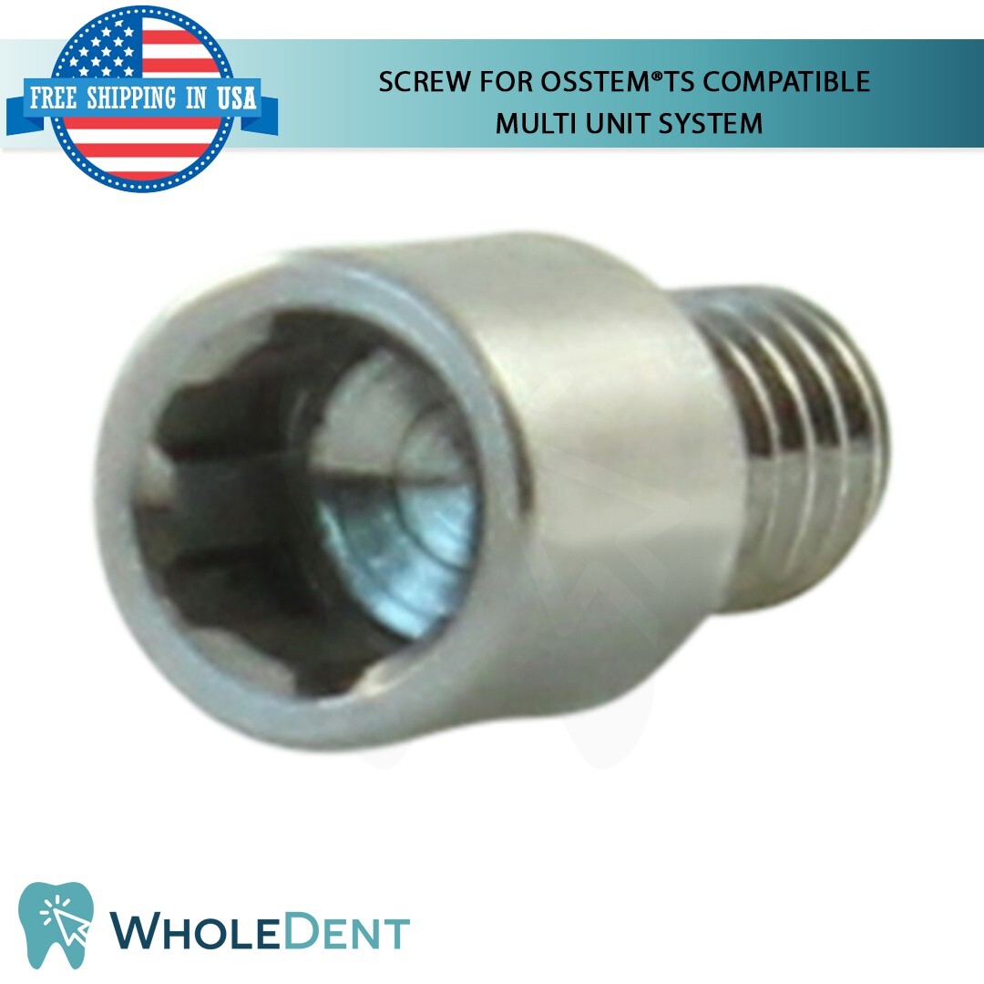 50 Screws For Multi Unit System Dental Osstem® TS Hiossen® ET Compatible Hex