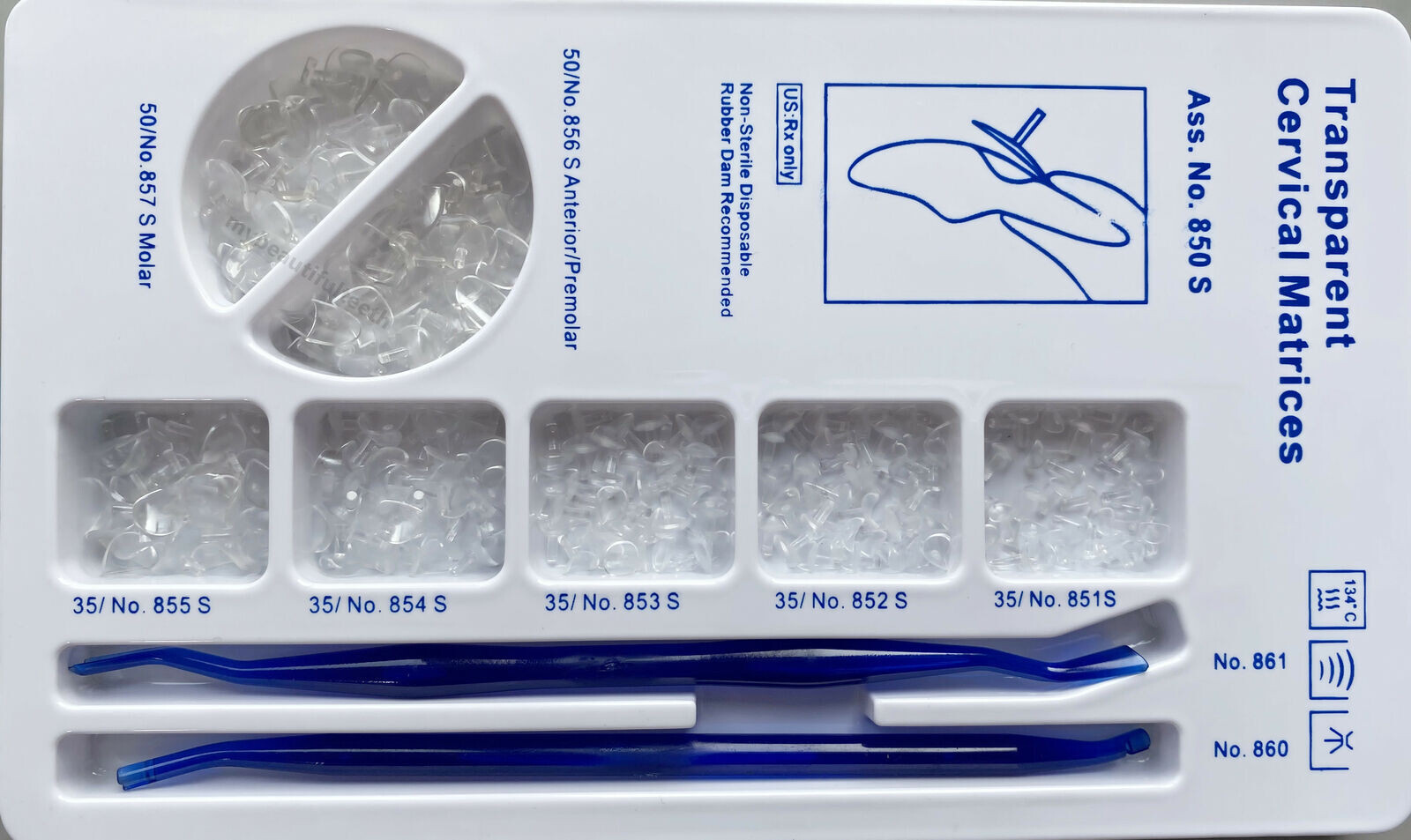 Dental Transparent Cervical Matrices Composite Gingival Retractor Clear Matrix