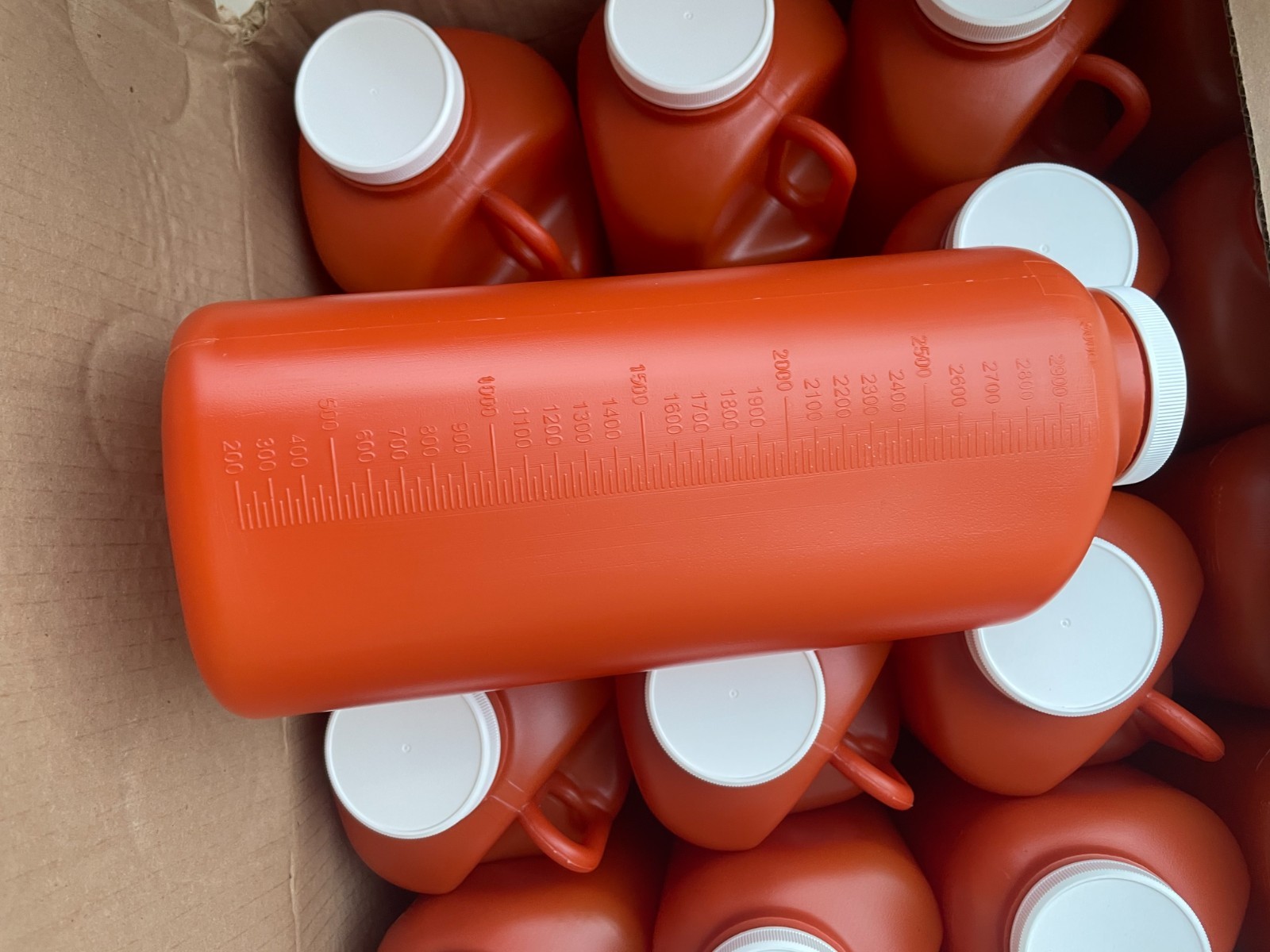 40 Large Urine Collection Container with Spill Proof Screw Lid SW-3000 (3000ml)