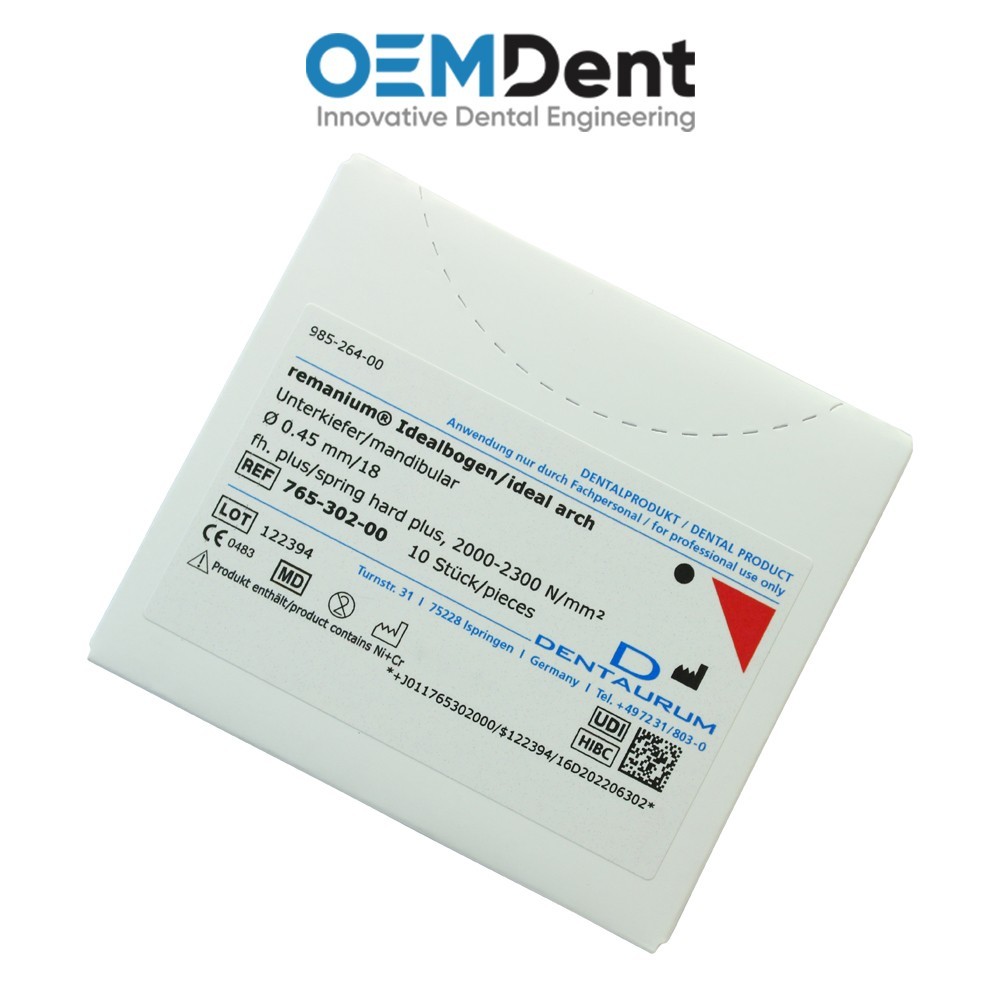 Dental Dentaurum Remanium® Ideal Arch Round Archwires Upper & Lower Jaw Ortho