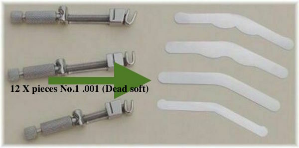 Dead Soft size .0010″ – Matrix Bands Authentic Tofflemire 12 pieces Size #1