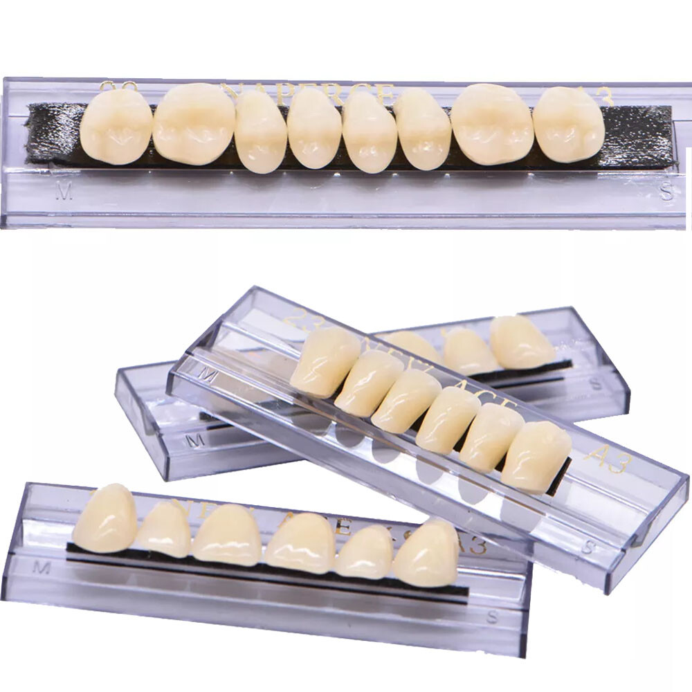 168Pcs Dental Acrylic Resin Denture A3#23 Shade Full Upper Lower False Teeth USA