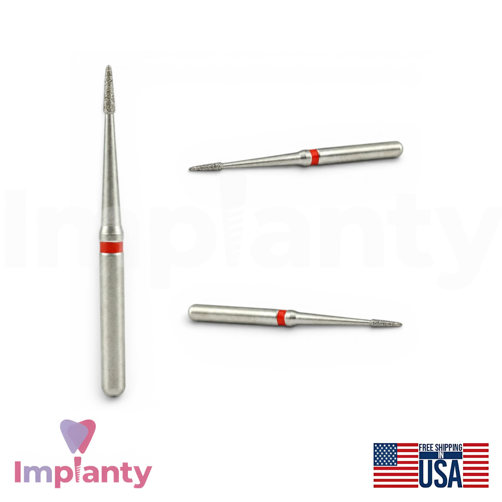 MDT Perio Diamond Coated Burs Kit Plaque Removal Stainless Steel Tool