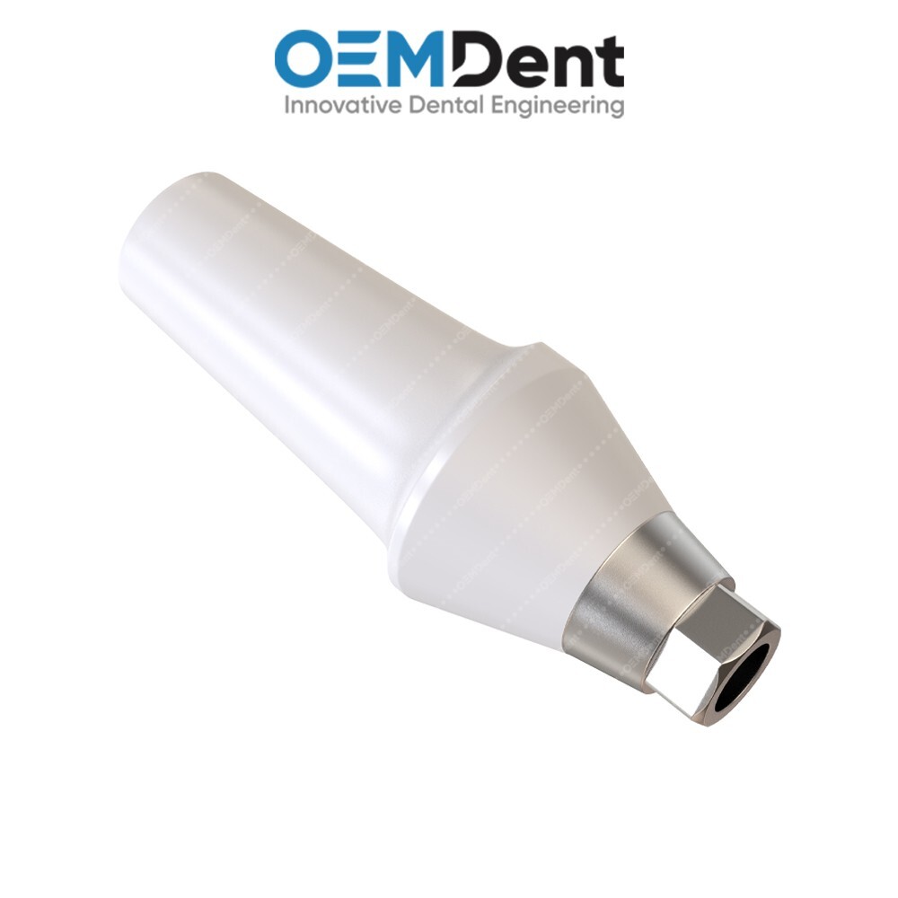 Straight Zirconia Abutment With Titanium Base Compatible NobelActive®️RP Conical