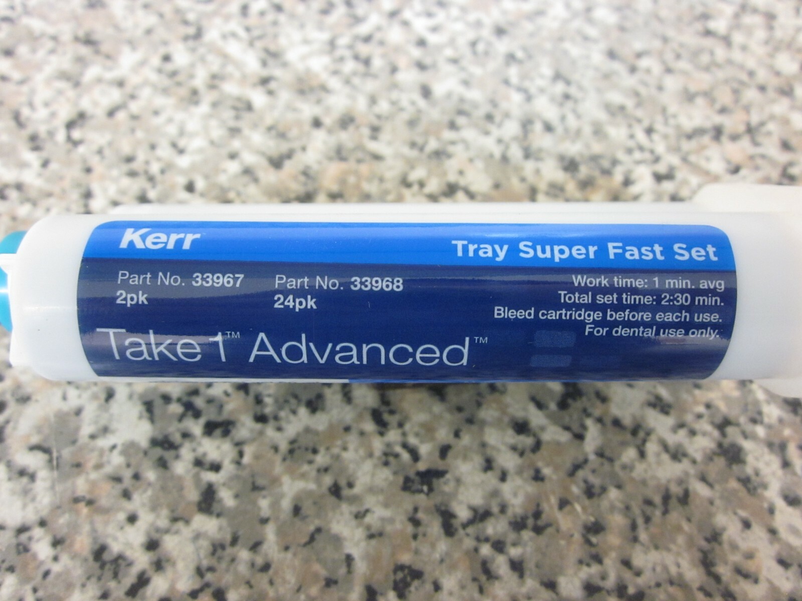 New Kerr Take 1 Advanced Dark Blue Tray Fast Set VPS Impression Material Refill