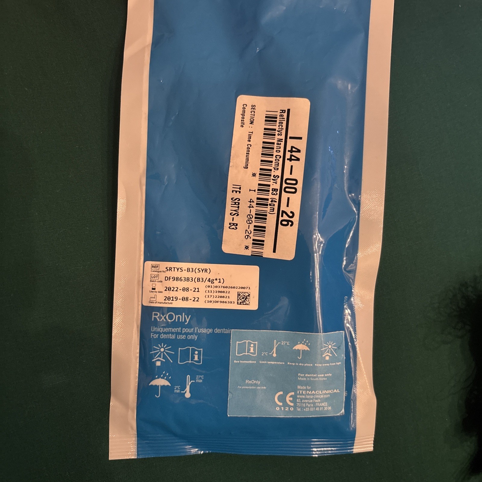 Itena SRTYS-B3 Reflectys Dental Composite Syringe B3/ 4gm