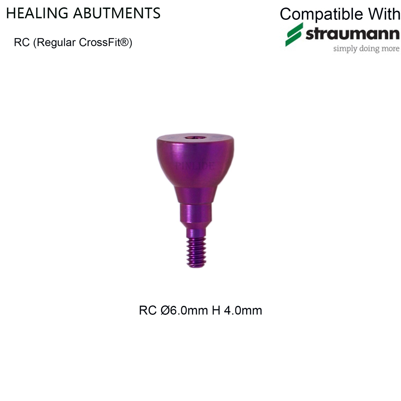 Dental Healing Abutment Caps Screw RC Fits ITI Straumann Ø4.5/5/6.0/6.5