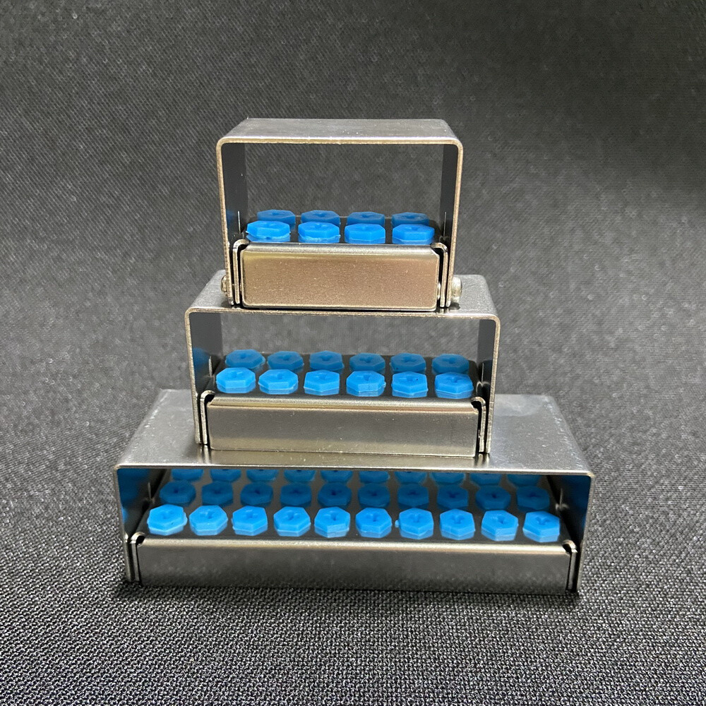 Dental Implant Drills Organizer Holder Sterilization Case Bur Block 8/12/30 Hole
