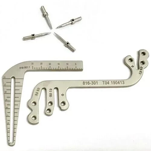 Dental implant Surgical Drill guide Locator Instruments set tooth Measuring rule