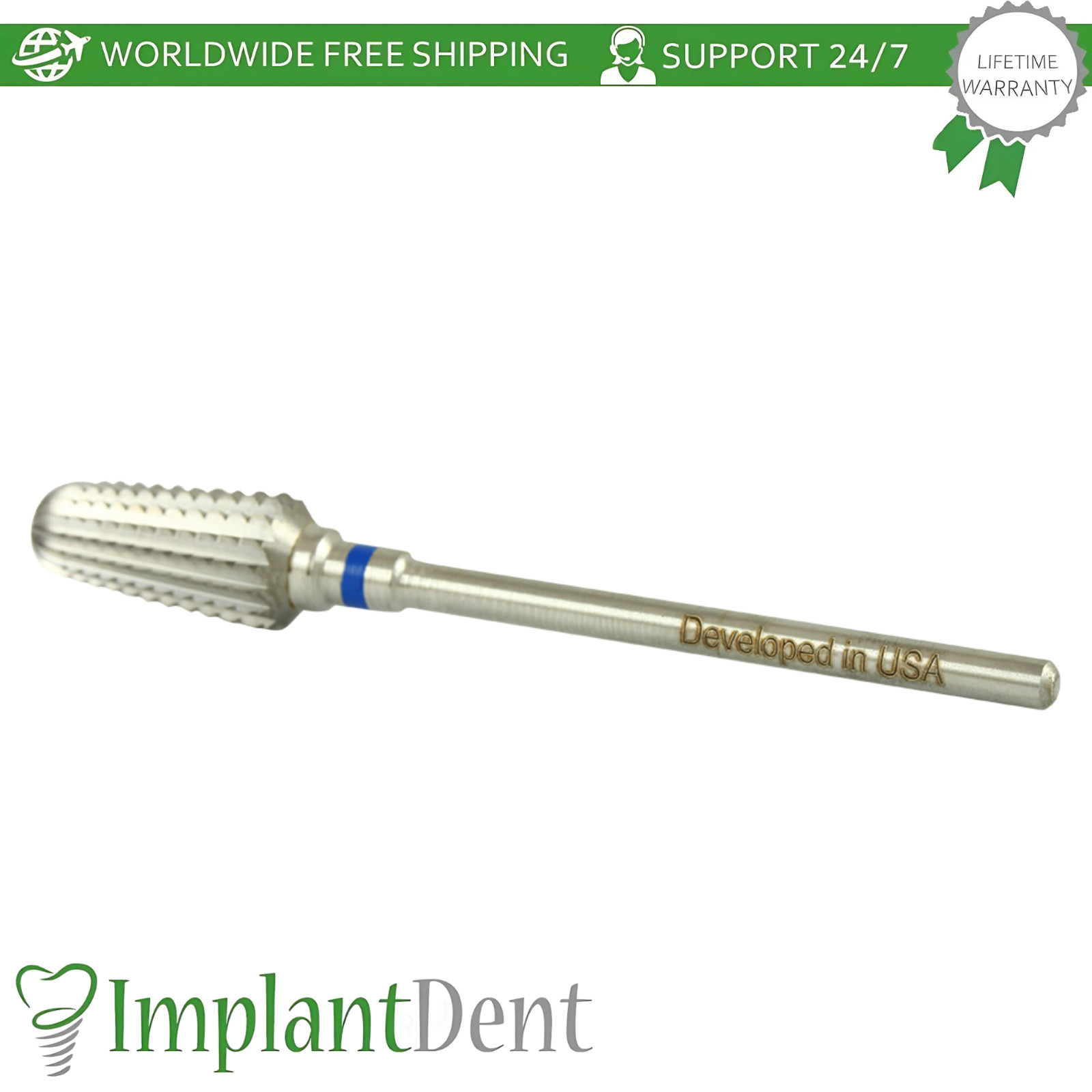 Dental Spiral Cut Standard Carbide Ø7.0mm x 14mm Bur 5001205 Dentistry Tool