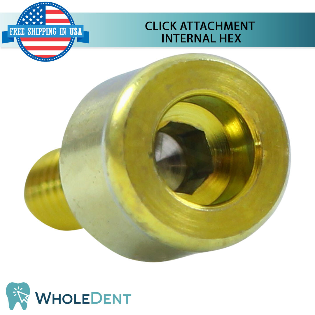Click Attachment Abtment Soft Silicone Cap Dental Im plant Internal Hex