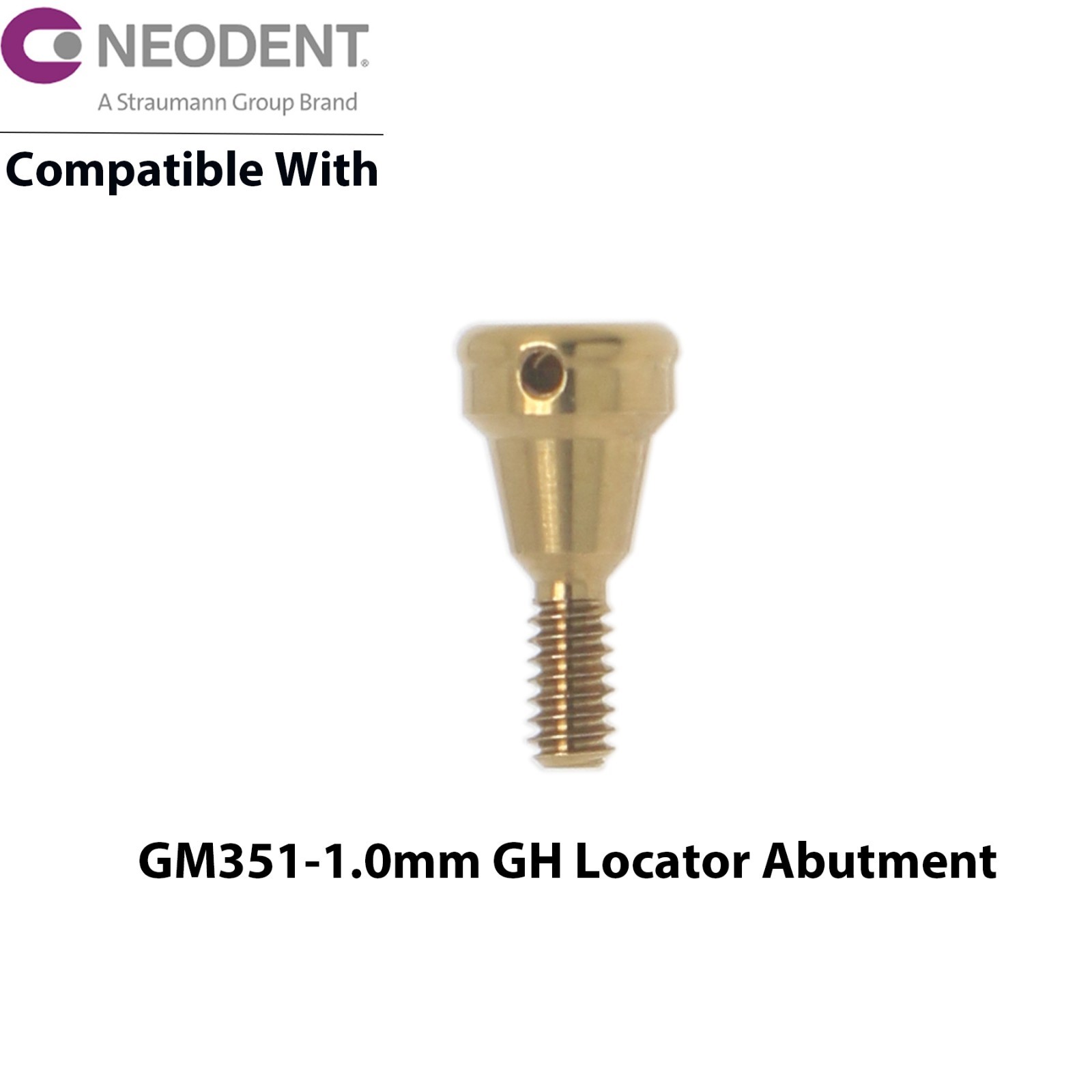 For NEODENT GRAND MORSE Overdenture Locator Abutments 1-6mm Male Caps Removable