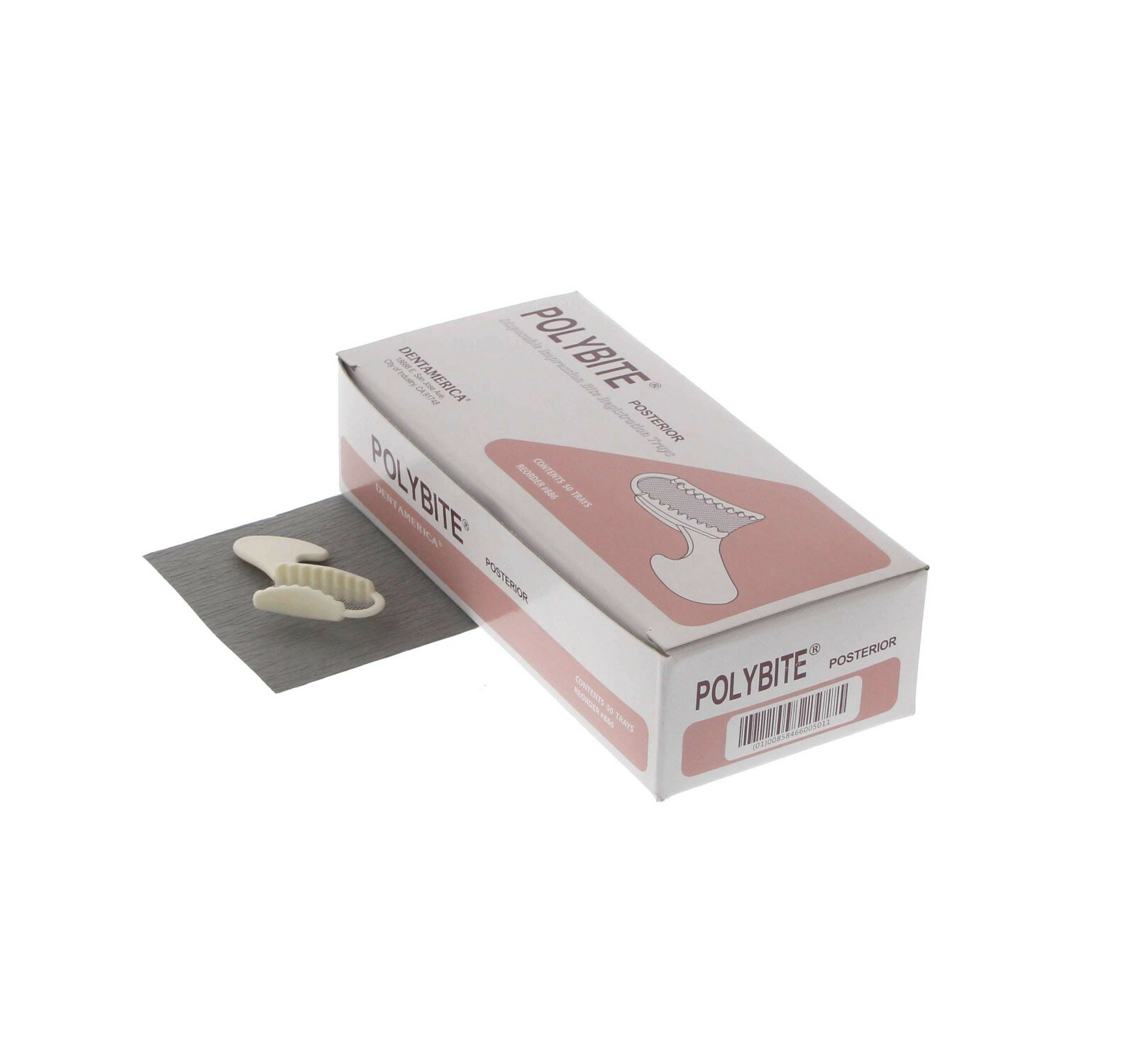 50pcs DentAmerica Polybite Disposable Impression Bite Trays–Posterior
