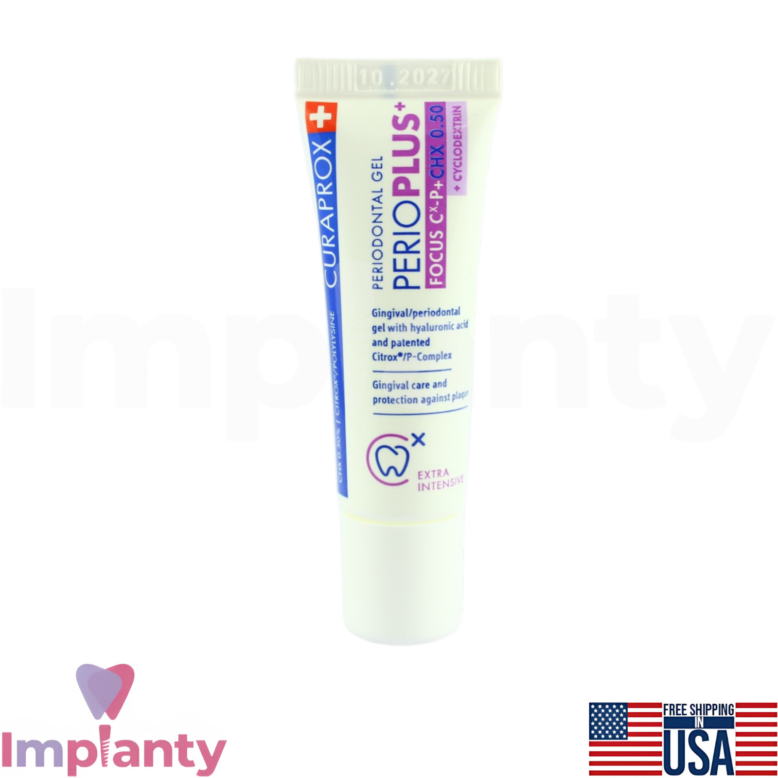 Curaprox Period0ntal Gel 10ml CHX 0.5% Peri0 Plus Plaque Control Oral Hygiene