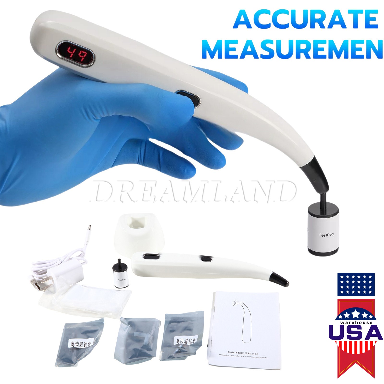 Dental Implant Osseointegration Implant Stability Measurement Monitor Tester