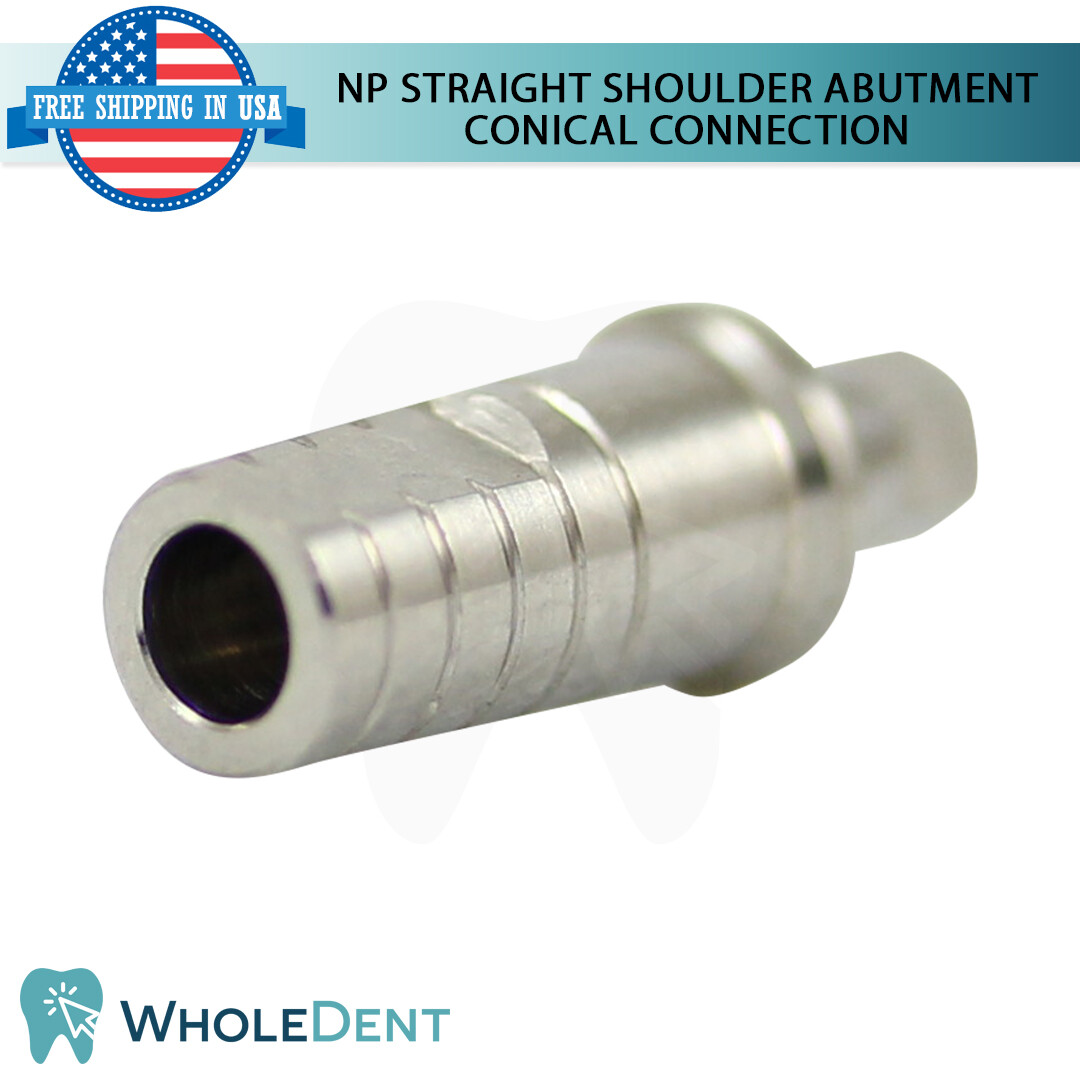 10x Narrow Platform Conical Connection Straight Shoulder Abutment Dental Ø4.0mm