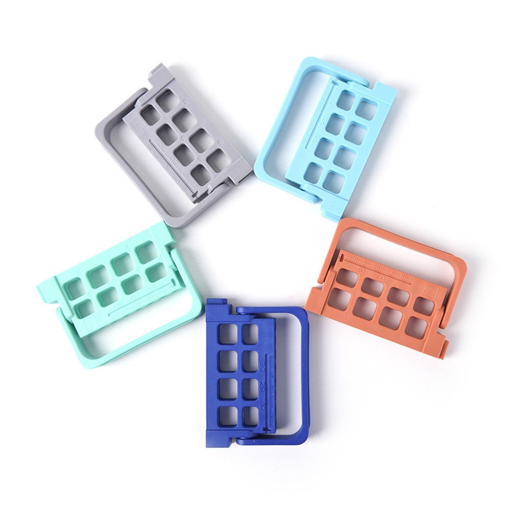 Dental Endo Guard Files Holder Ruler Autoclavable File Block Organizer 8 Hole