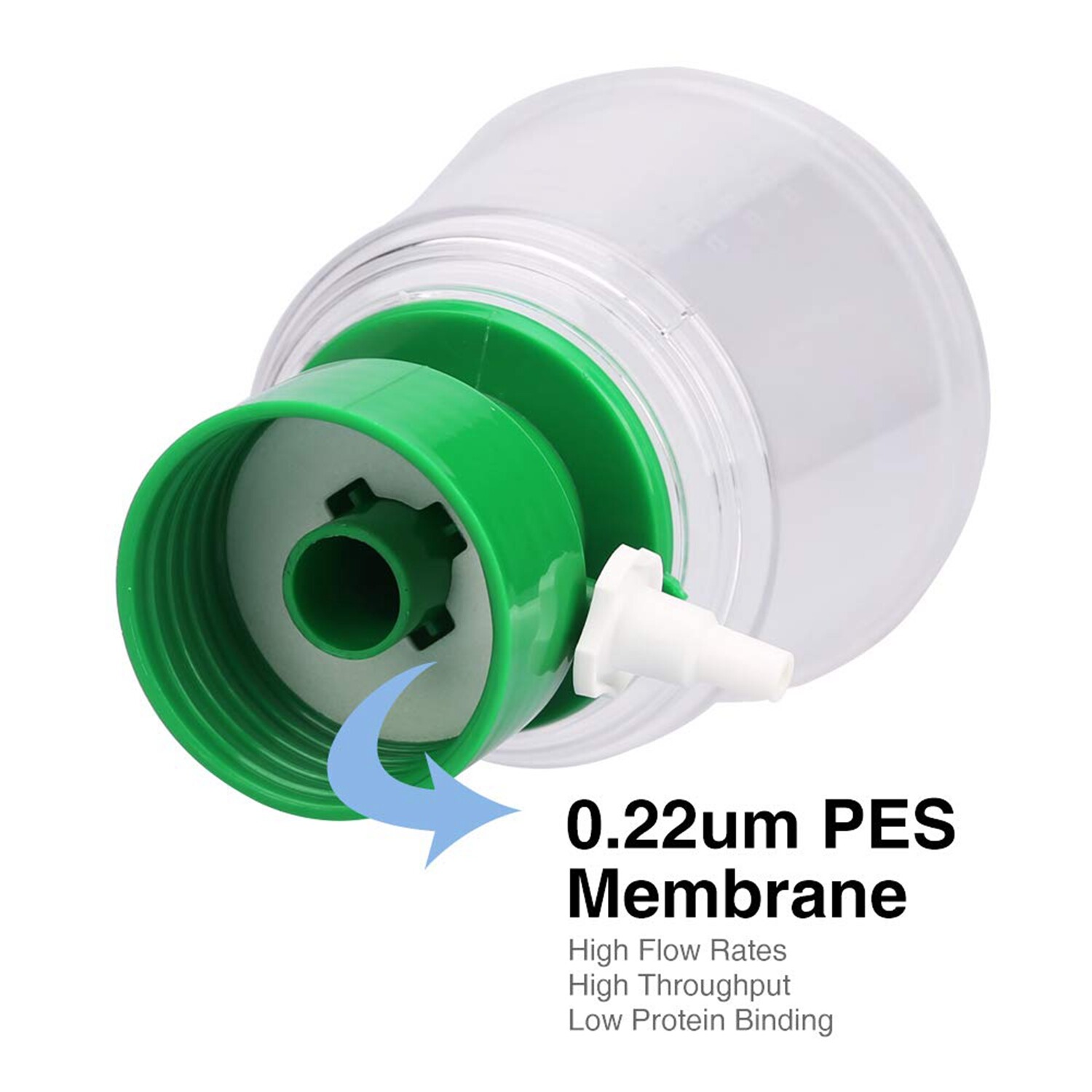 4pcs 500ml Plastic Filtering Flask Lab Bottle Vacuum Filter Adapters Funnel HPLC