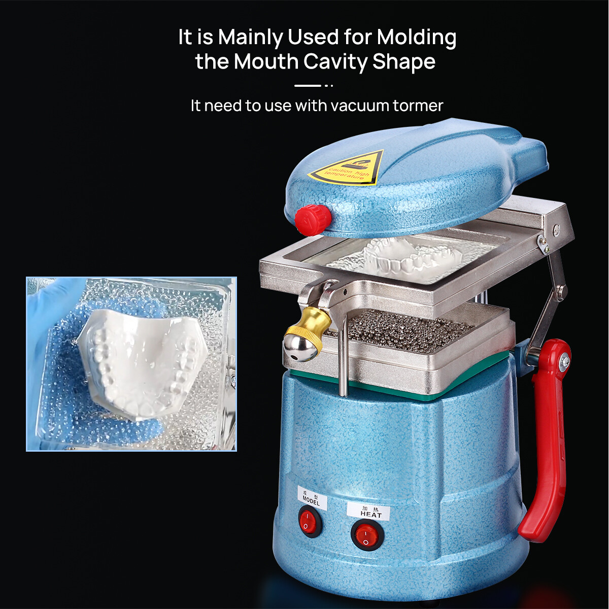 Dental Vacuum Forming Molding Machine Thermoforming Lab Equipment/Vacuum Sheet