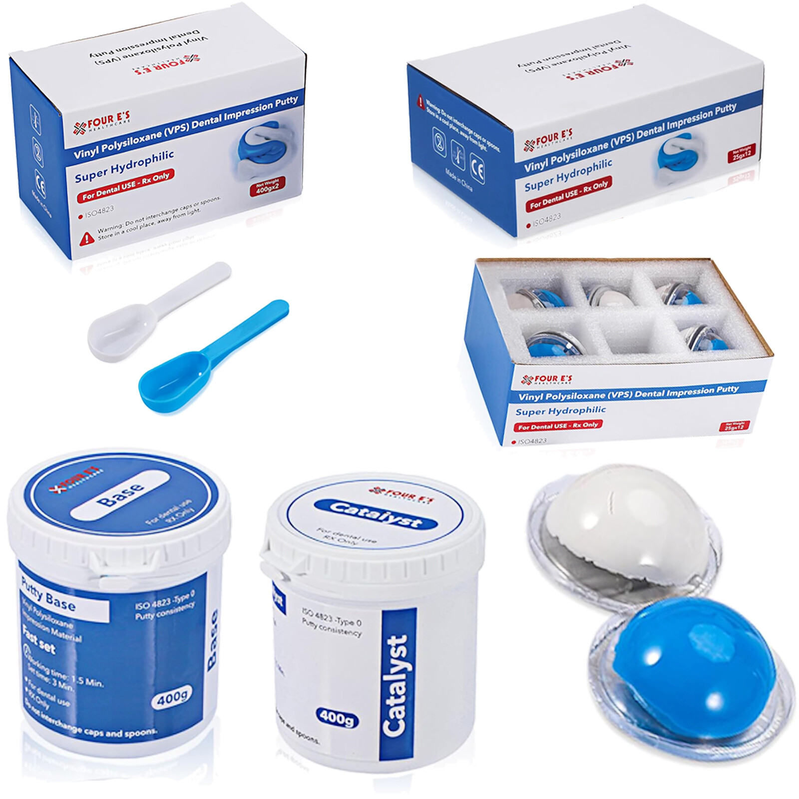 Dental Hydrophilic Firmer Teeth Impression Putty Fast Set Silicon Material