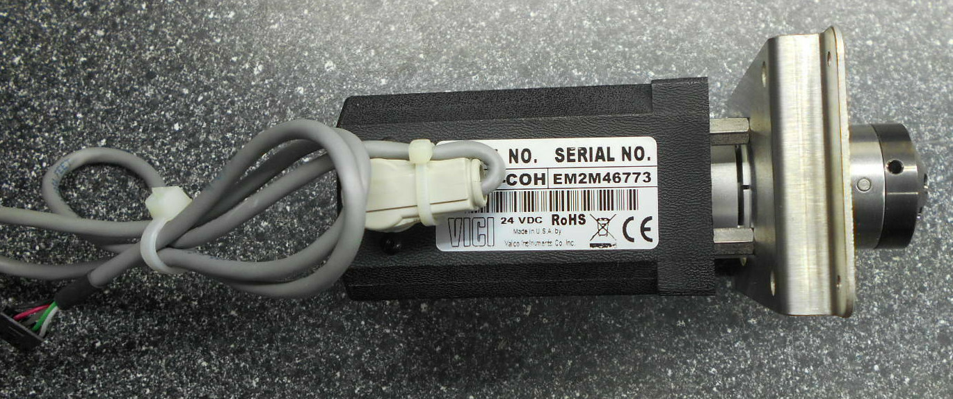 VICI EHMA COH 24VDC ACTUATOR W/ CHEMINERT 09N 0134H 6 PORT VALVE & EHCA CE COH