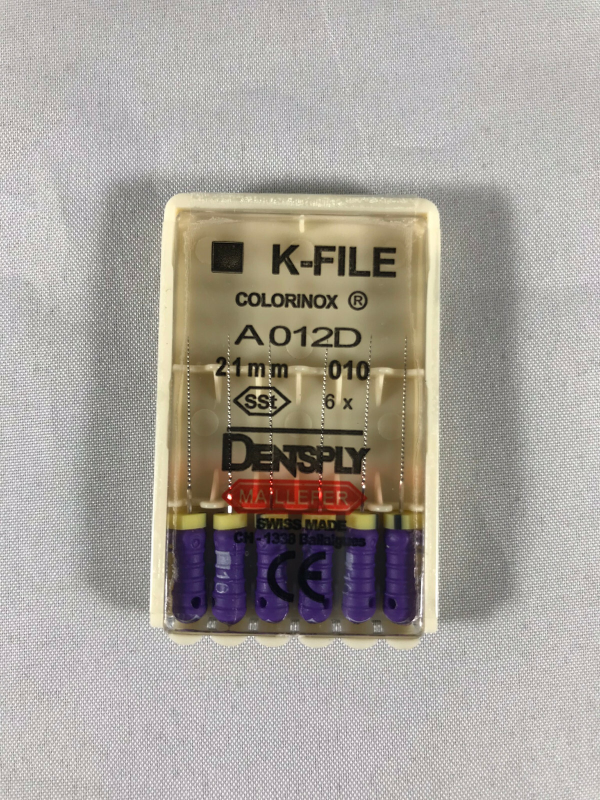 Dentsply Maillefer K-file Endodontic stainless steel 21mm All sizes 60 files/pk