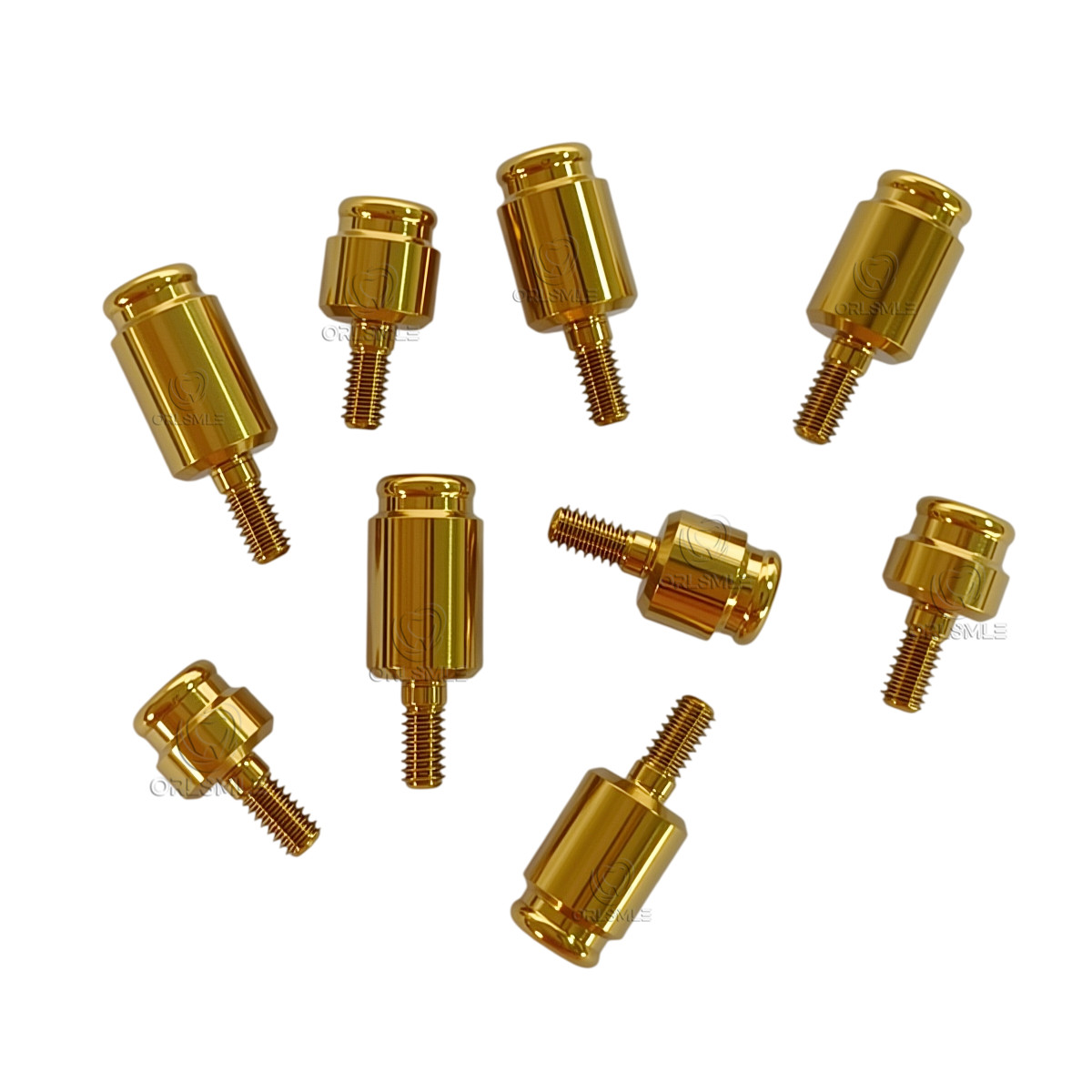 Locator abutment with Standard males caps fit to Zimmer TSV 4.5 GH1-6